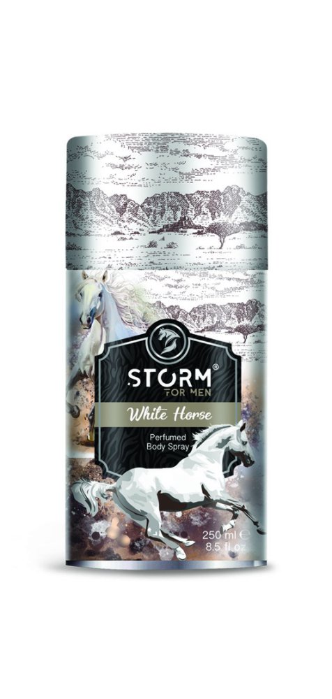STORM DEO SPRAY FOR MEN WHITE HORSE 250ML