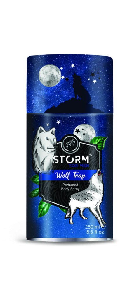 STORM DEO SPRAY FOR MEN WOLF TRAP 250ML